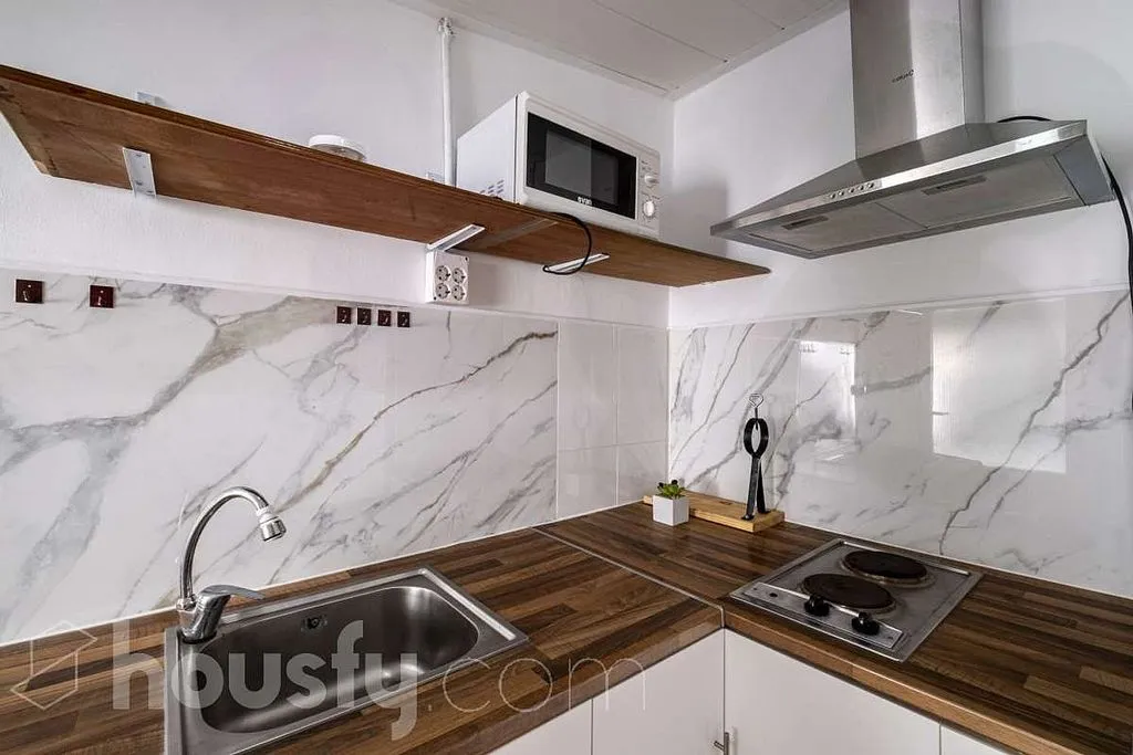 Cuisine - Apartment with Terrace in Ca n'Anglada, Terrassa