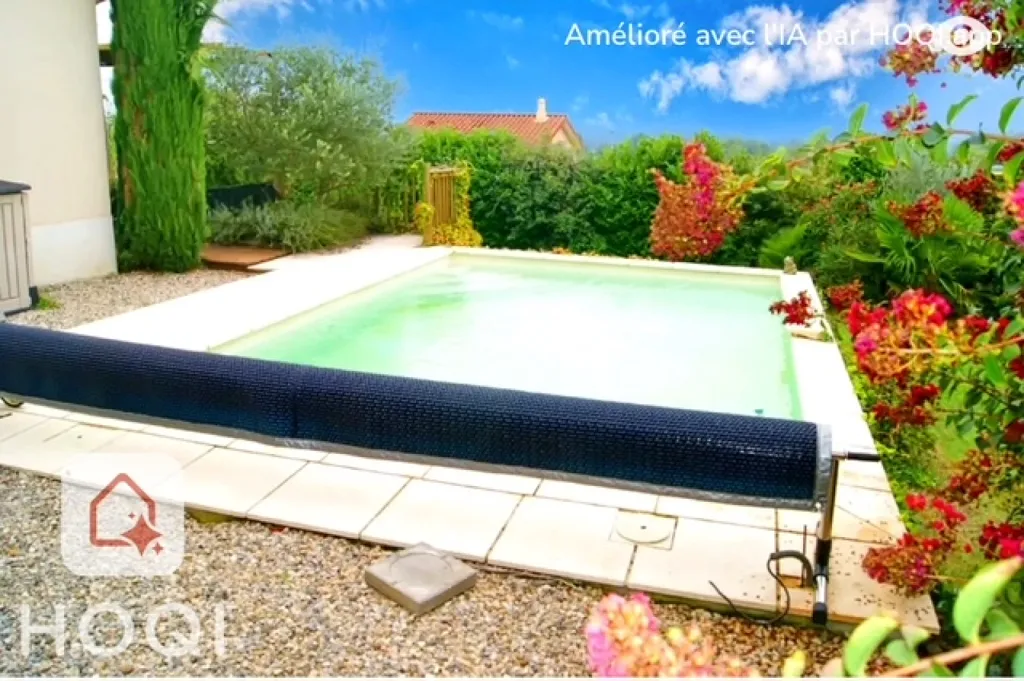 Piscine - Maison de Plain-Pied avec Piscine à Pierre Louve