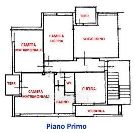 Planimetria - Appartamento ristrutturato con terrazzo a Grosseto