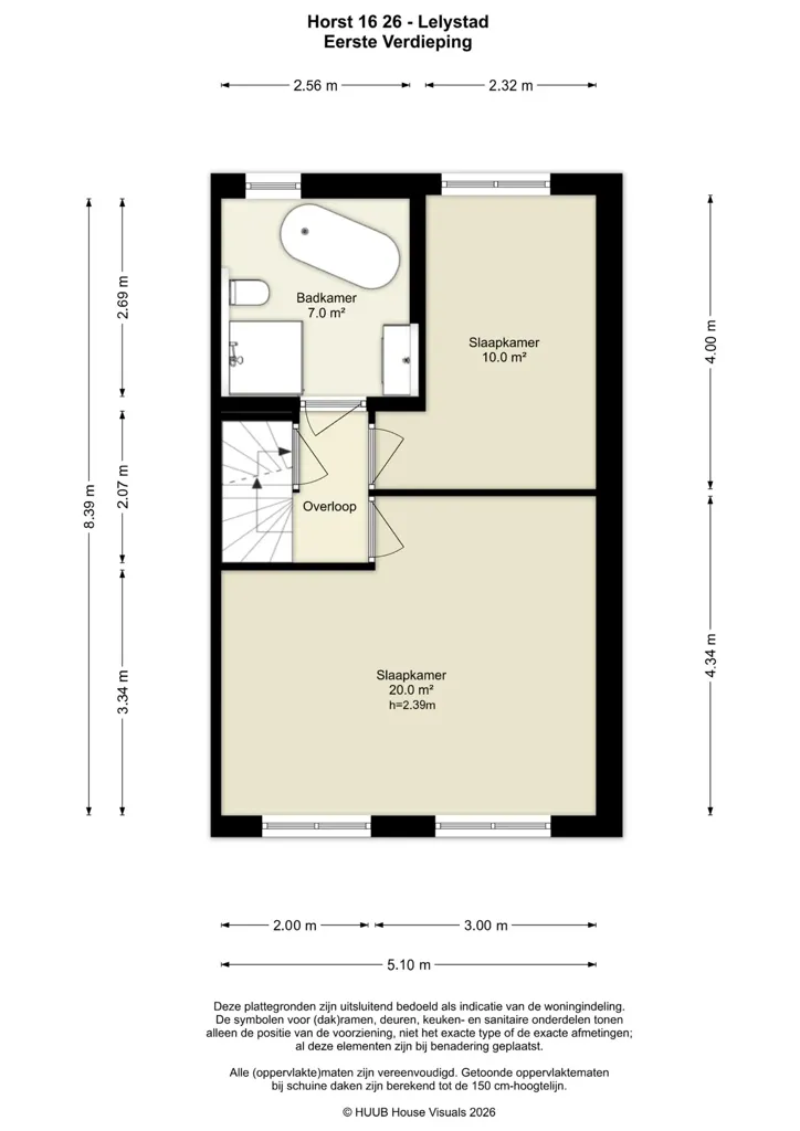 Plan - Corner House with Garden at Forest Edge in Lelystad