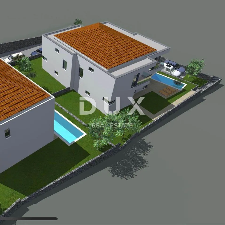 Modern Duplex with Pool in Malinska, Krk
