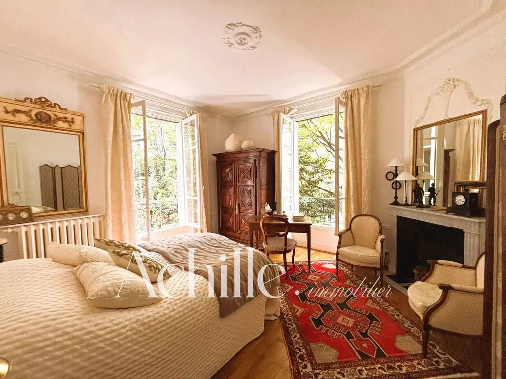 Chambres - Appartement de Luxe avec Cheminée à Auteuil, Paris