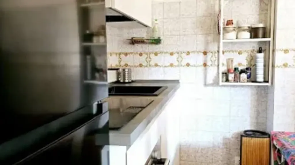 Köök - Spacious Apartment with Balcony in Bardonecchia