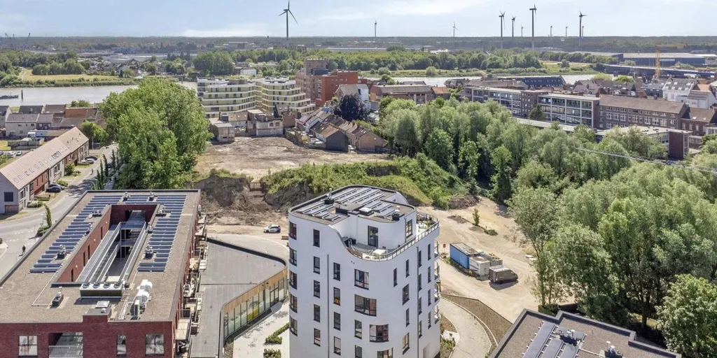 Vue aérienne - Appartement avec vue parc à Boom