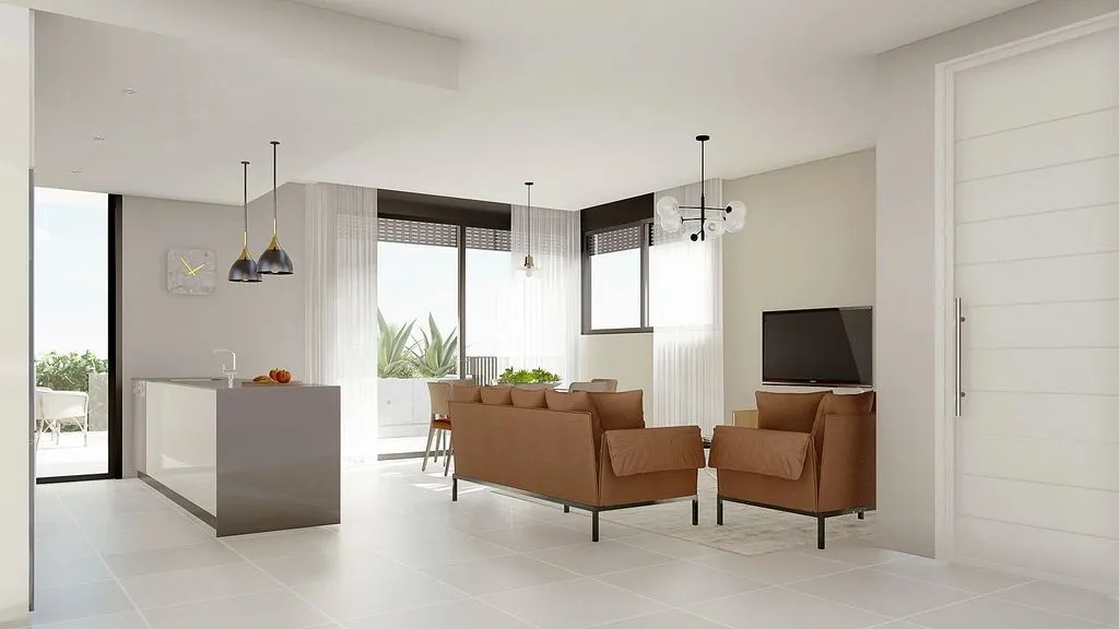 Séjour - New Build Semi-Detached House with Pool in Polop
