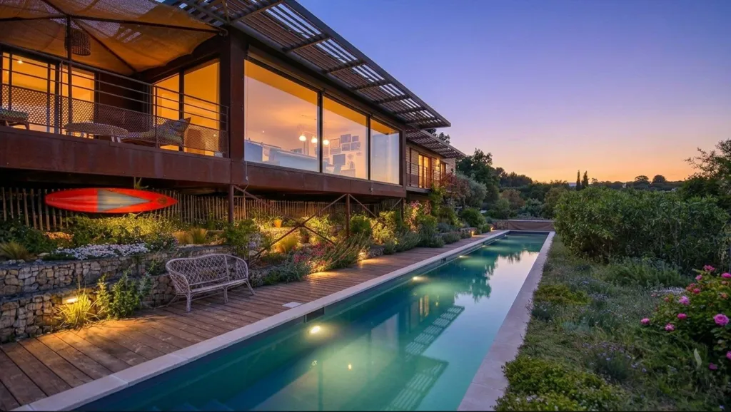 Piscine - Maison Conçue par Architecte avec Piscine à Malemort-du-Comtat