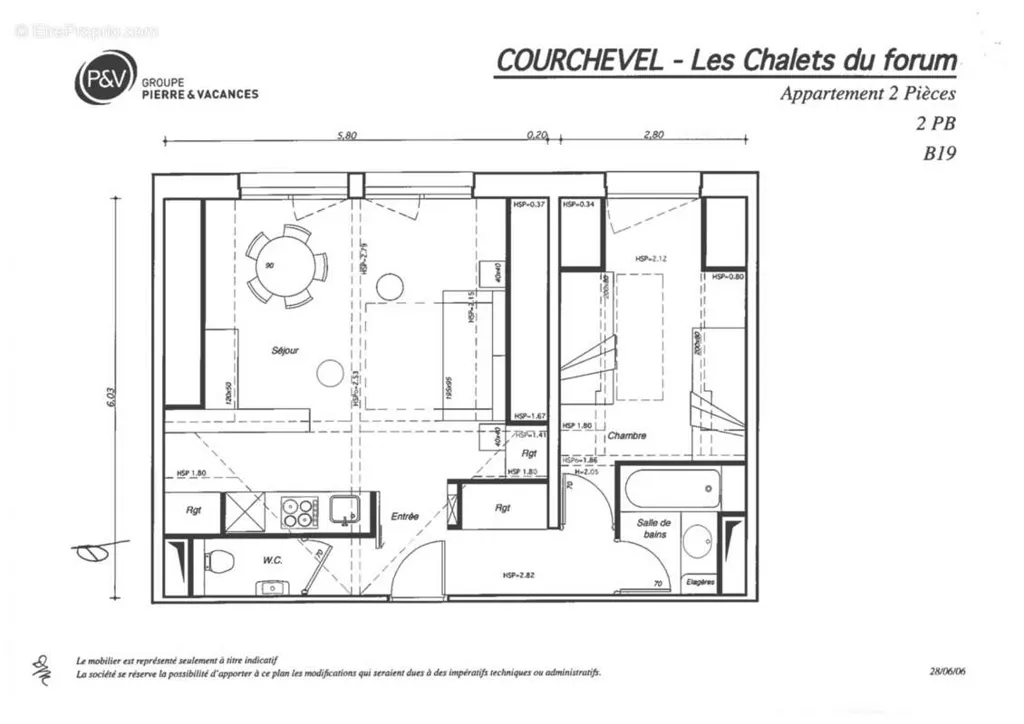 2-toaline korter asukohas La Perriere