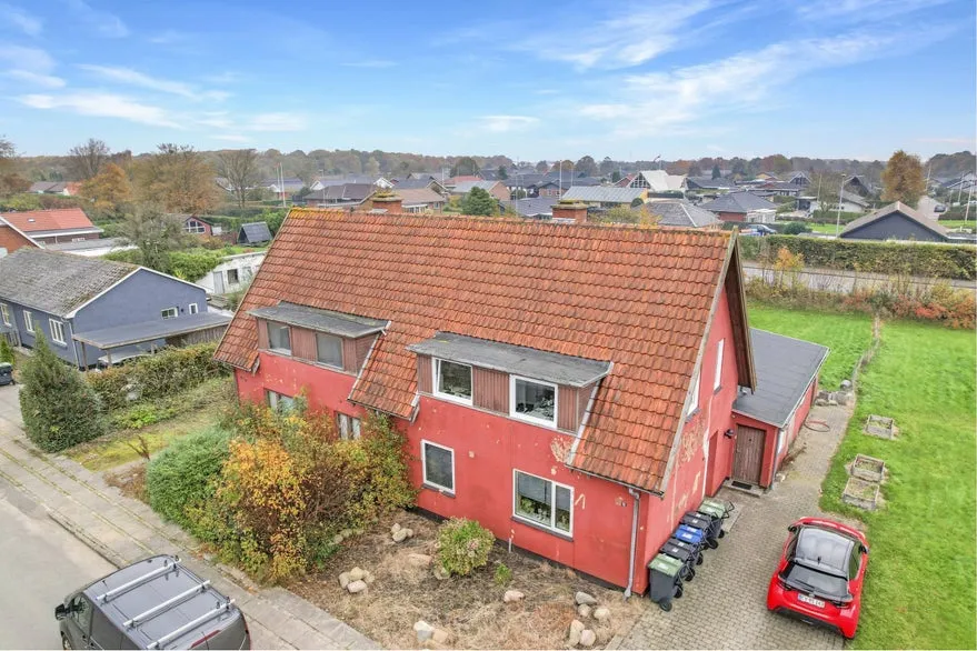 Vue aérienne - Buildable Plot in Central Vejen