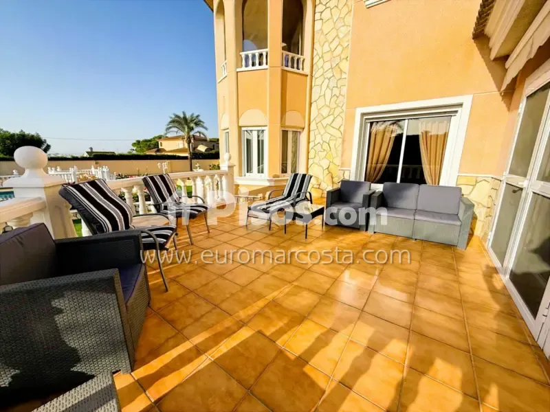 Terrasse - Luxury Chalet with Private Pool in Elche