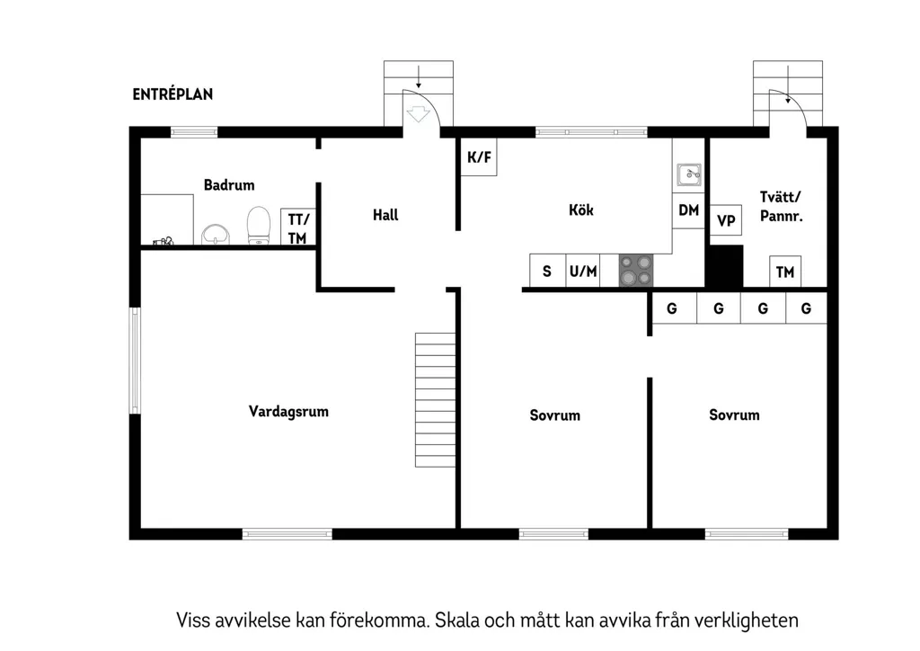 Plan - Renovated Equestrian House near Hörby