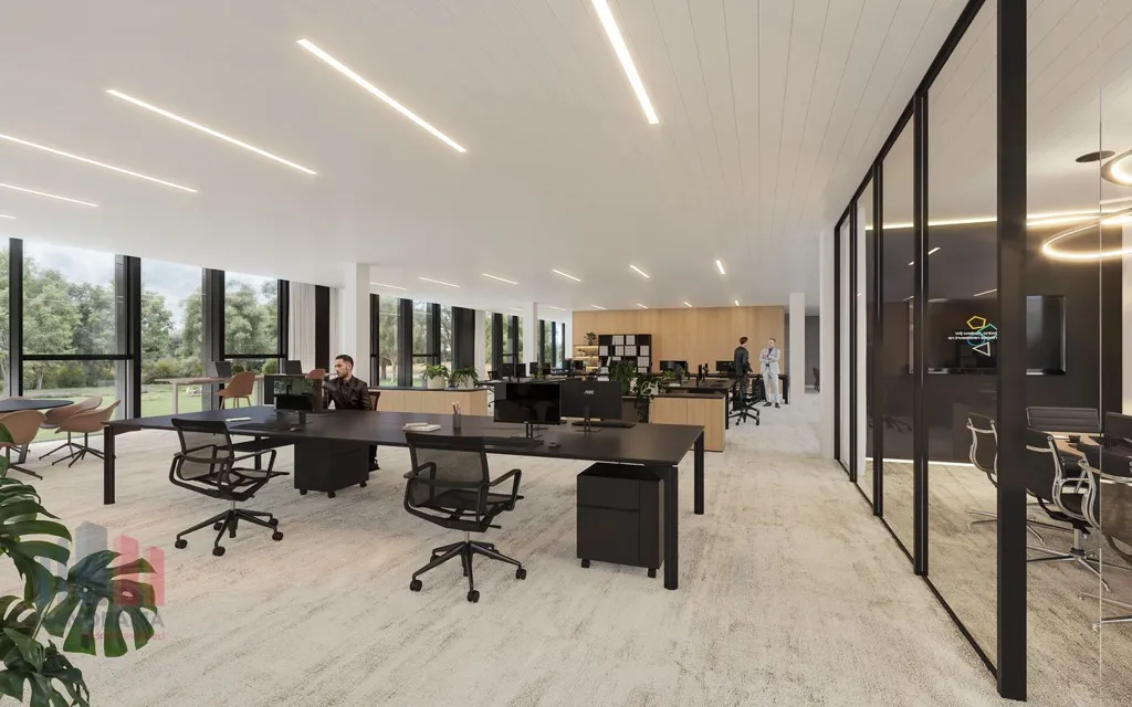 Bureau - Nouveau Bâtiment Commercial avec Vue sur la Route à Lokeren