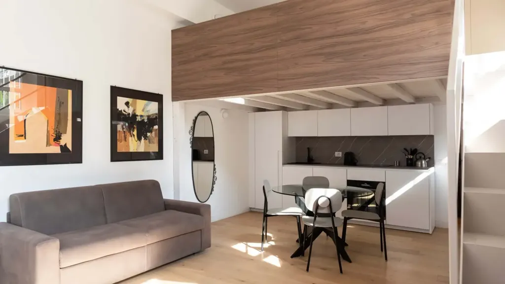 Séjour - Stylish Studio with Mezzanine in Milan