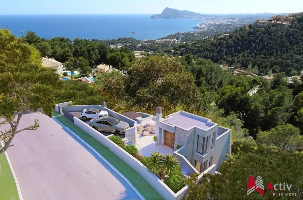 Vue aérienne - Luxury Villa with Infinity Pool in Altea Hills