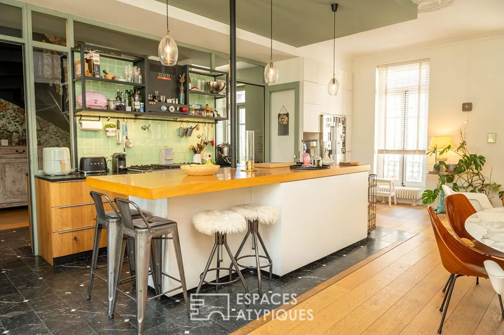 Cuisine - Maison Bourgeoise avec Piscine en Centre-Ville à Valence