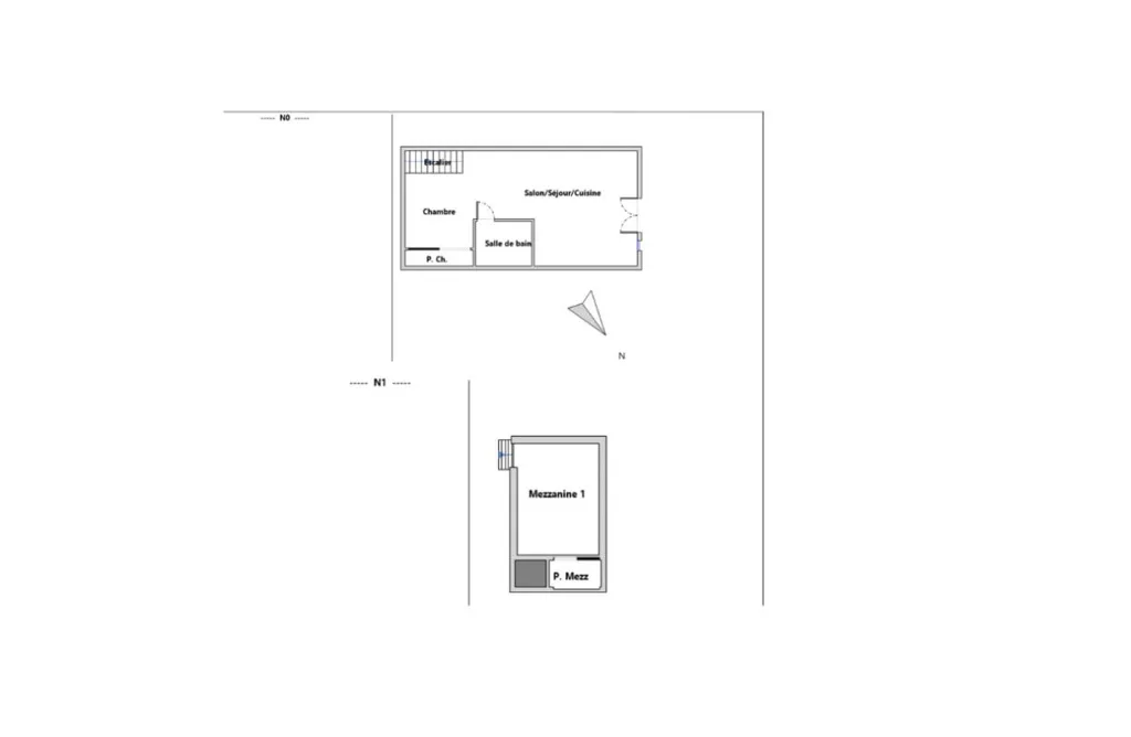Plaan - Loft with Terrace in Paris 11th