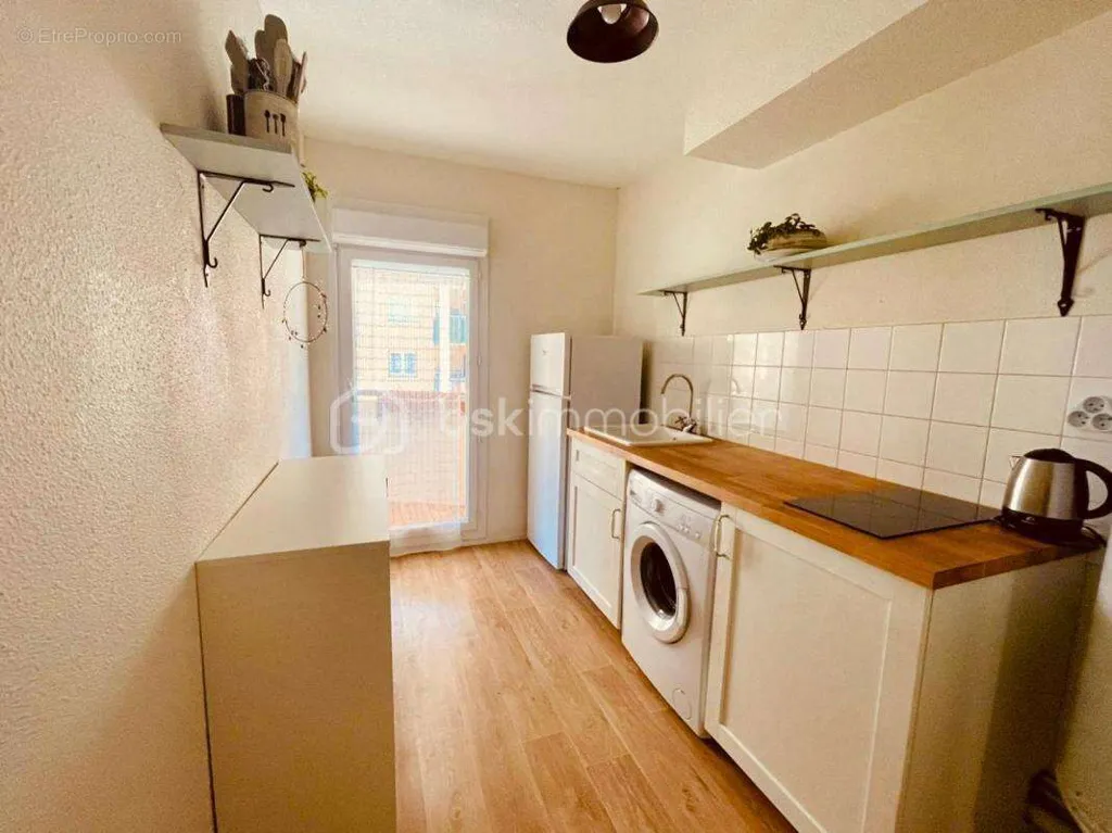 Cucina - 2-Bed Apartment with Balcony in Toulouse