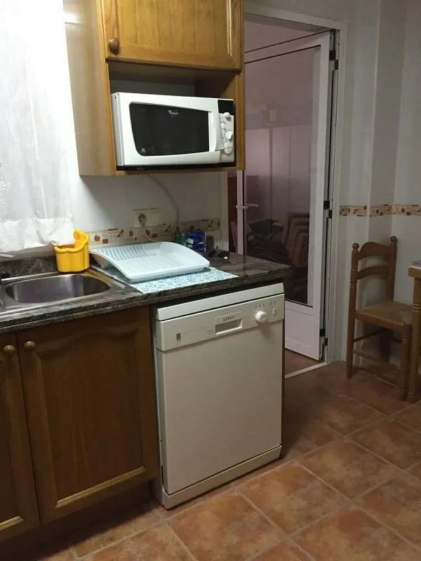 Köök - Semi-detached Chalet with Pool in La Platja-Ben Afeli