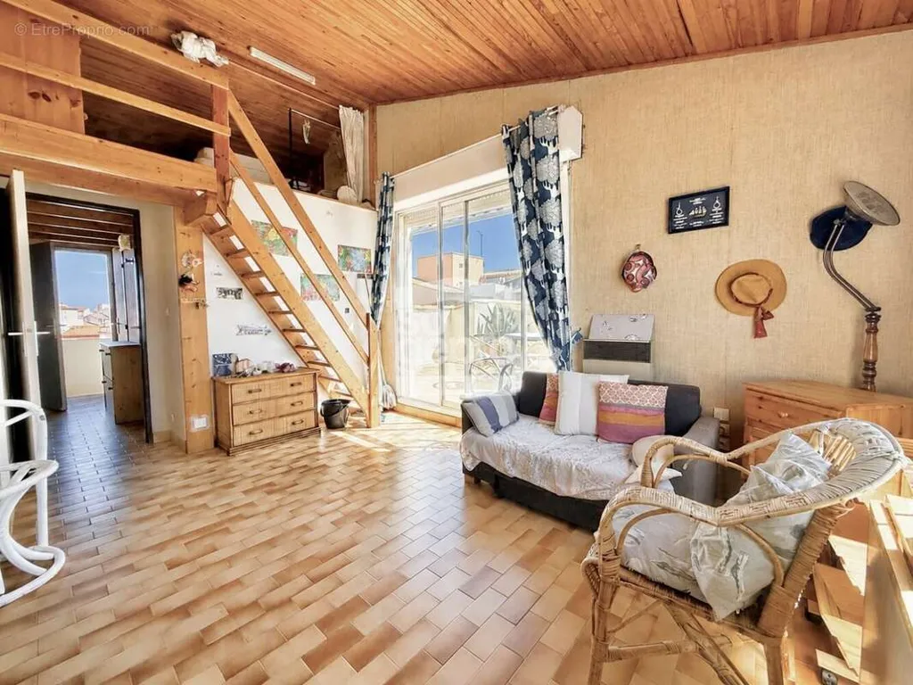 Séjour - Appartement avec Terrasse et Vue Mer au Cap d'Agde
