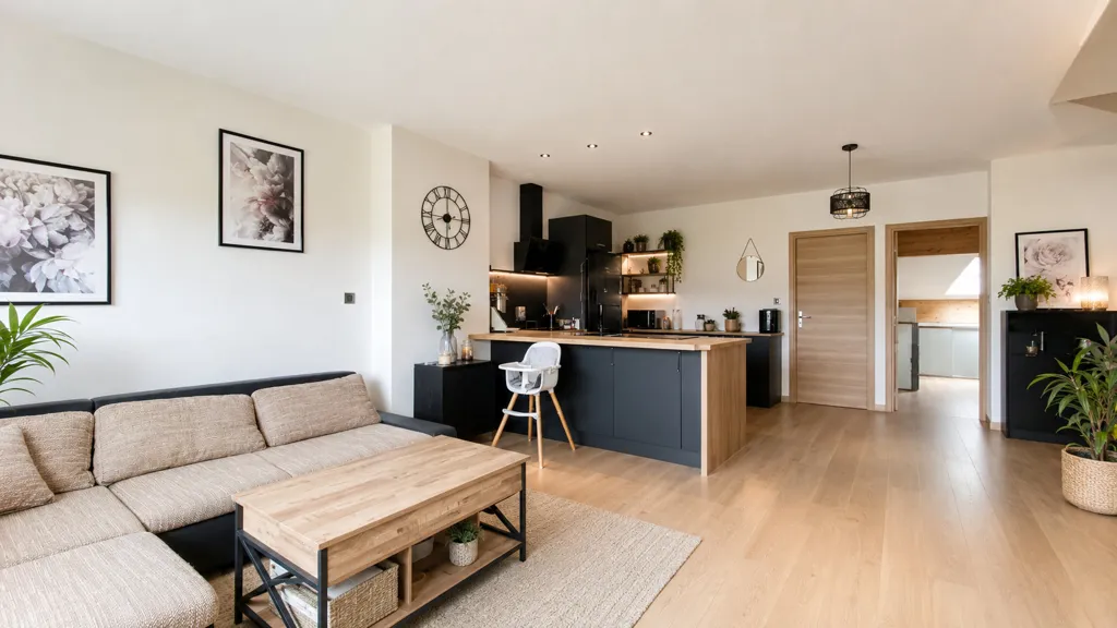 Séjour - Appartement avec Terrasse et Jardin à Bouxières-aux-Dames