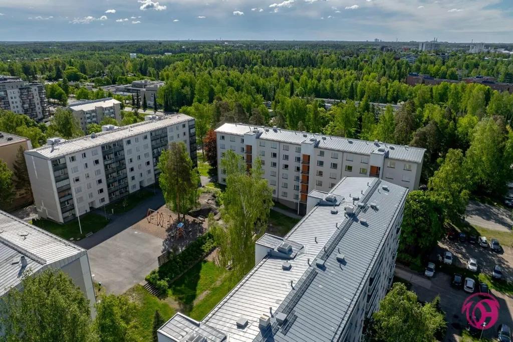 Vue aérienne - Modernised Apartment with Balcony in Martinlaakso