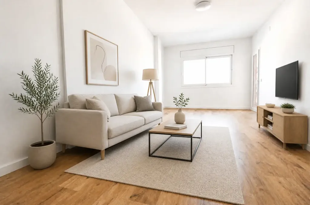Living Room - Apartment with Balcony in Sant Andreu de Palomar