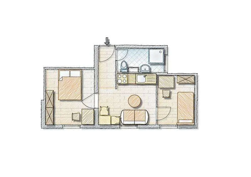 Central Flat with Lift in Urban Area