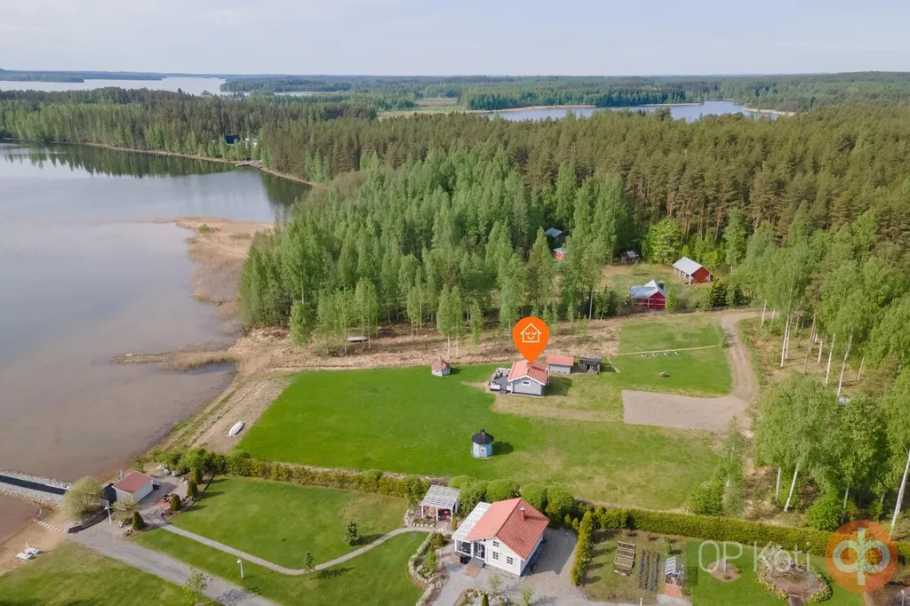 Õhuvaade - Riverside Plot with Sauna in Sotkamo
