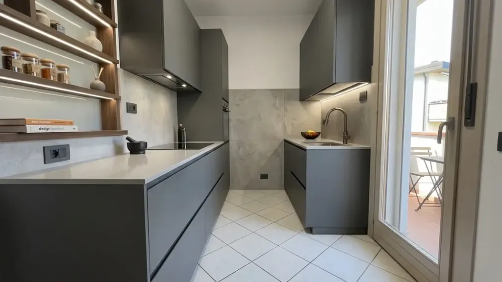 Cuisine - Apartment with Terrace in Calcinaia Centre