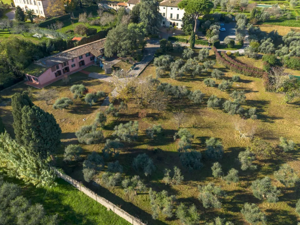 Vue aérienne - Rustic Casale with Tennis Courts near Lucca