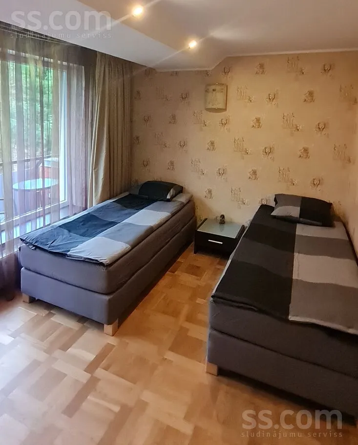 Bedrooms - Short-Term Rental with Balcony in Sigulda