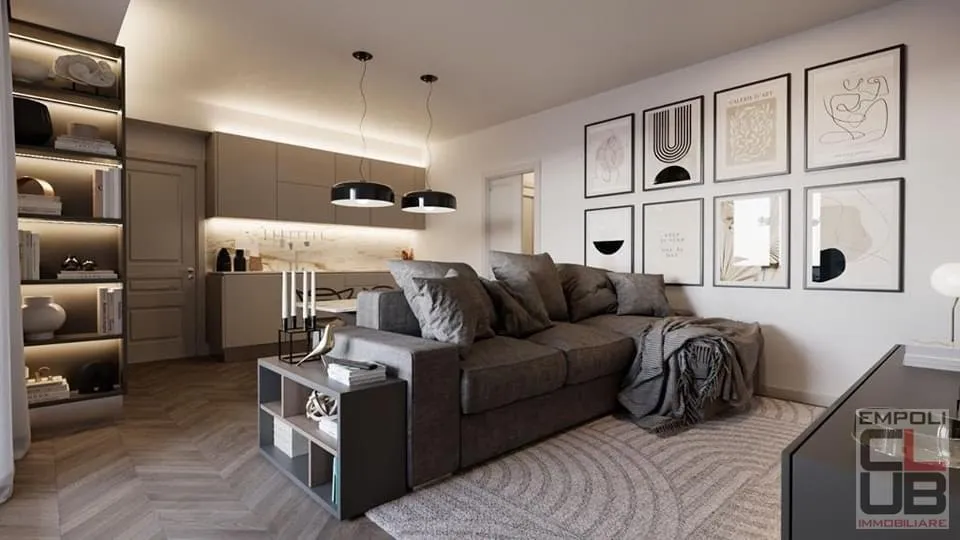 Séjour - Modern Apartment with Terraces in Empoli