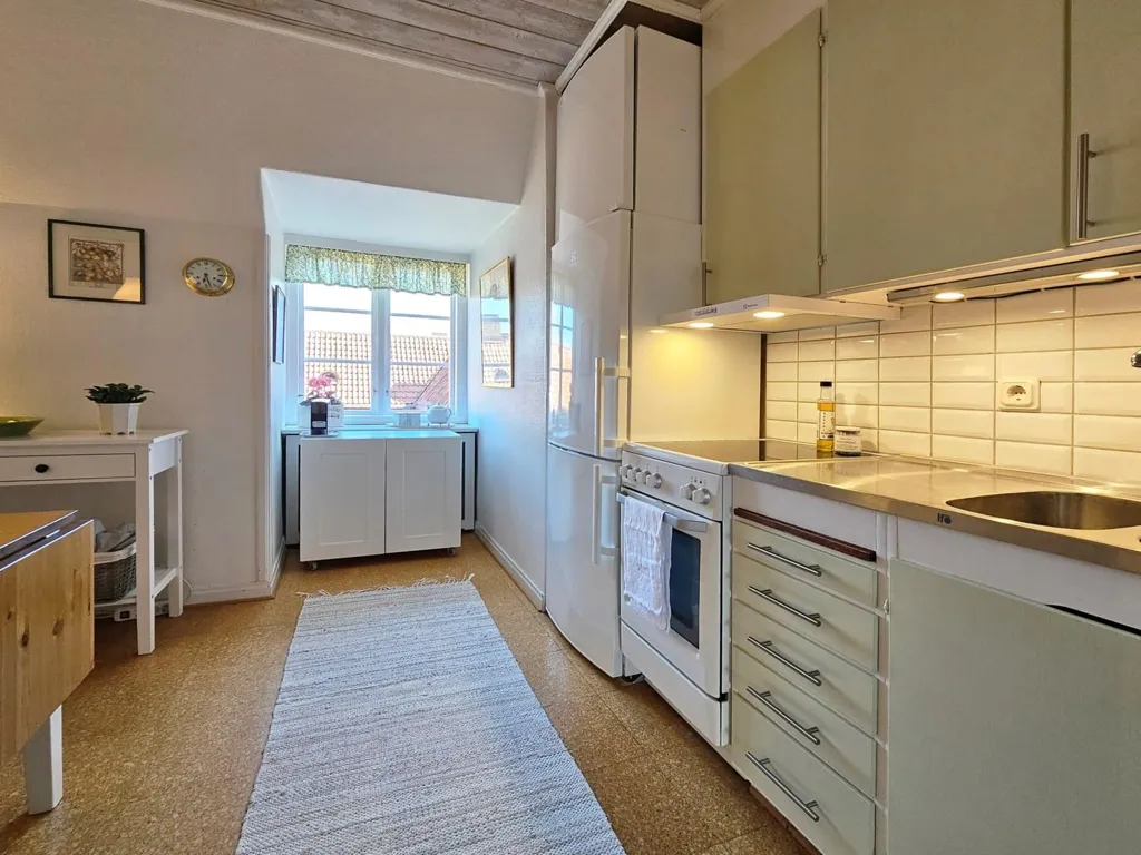 Köök - Apartment with Sea View in Båstad