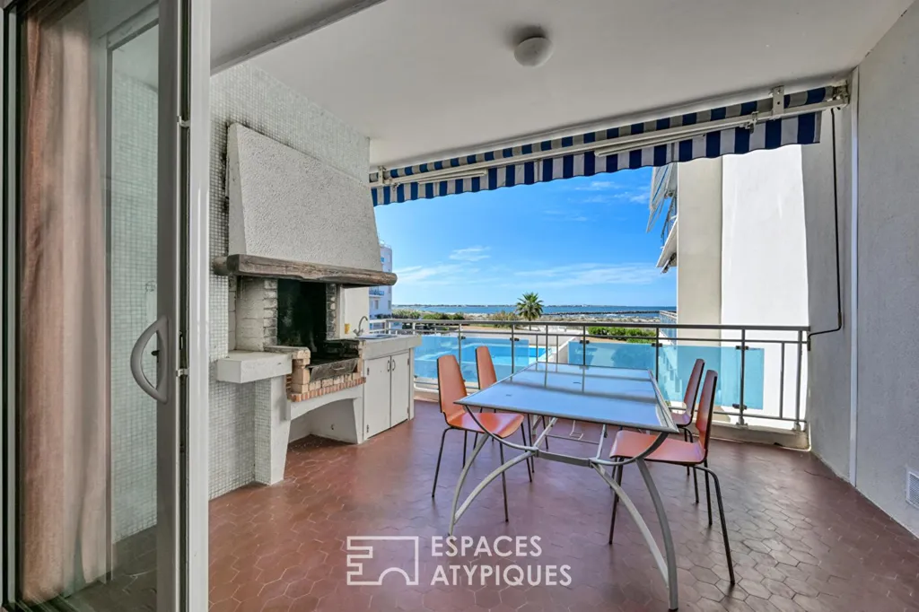Terrasse - Appartement Vue Mer avec Piscine au Grau-du-Roi