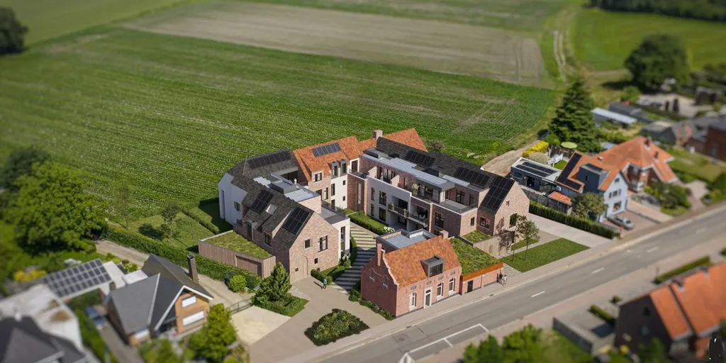 Vue aérienne - Projet de Résidence dans le Vert à Weelde