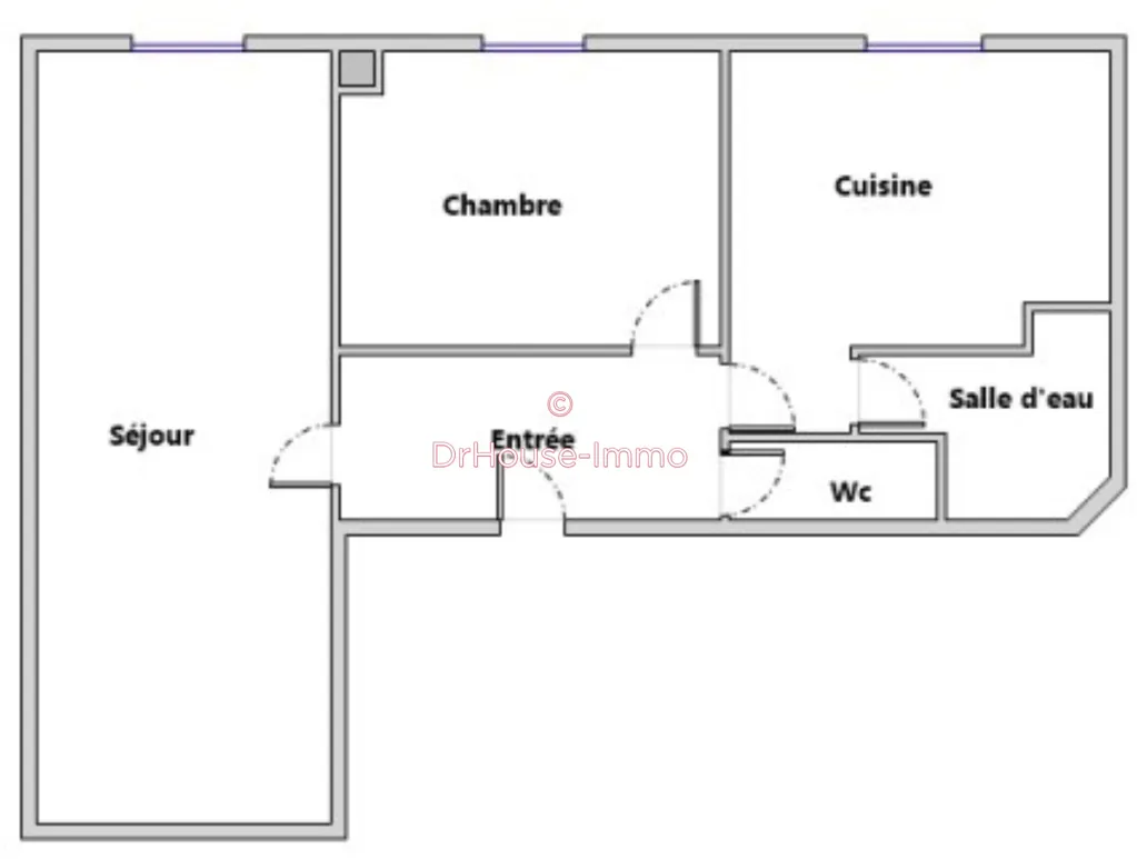 Plan - Appartement T2 en Centre-ville à Gaillac