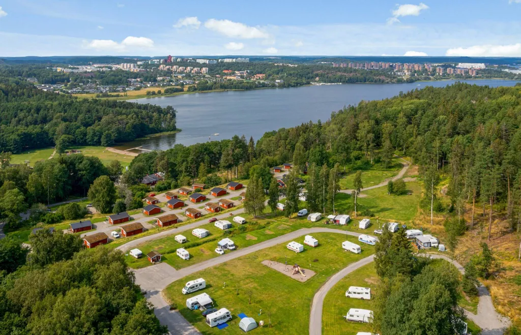 Vista aerea - Two-Storey Apartment with Panoramic Views in Glömsta