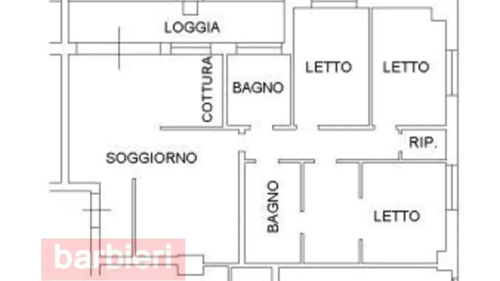Plan - Apartment with Balcony in Cervia