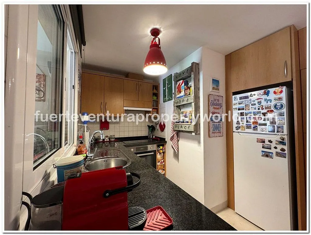 Köök - Apartment with Pool and Terrace in Corralejo