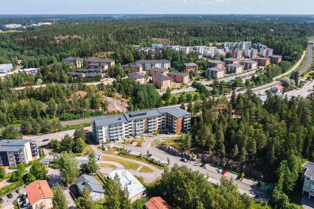 Vue aérienne - Balconied Flat Near Tuomarila Station, Espoo