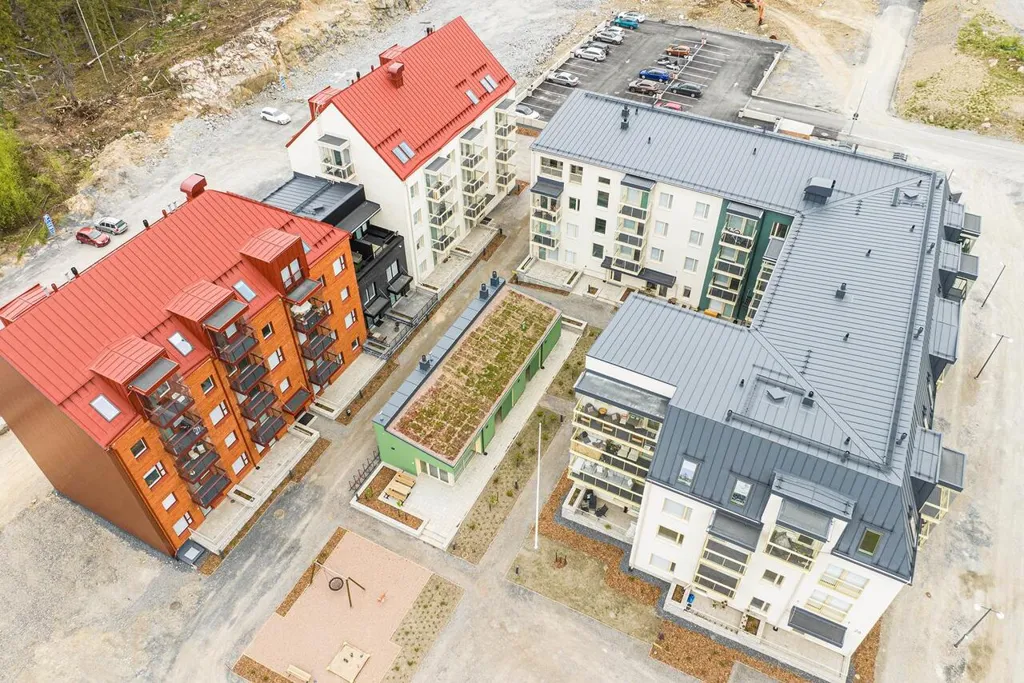 Õhuvaade - Modern Studio with Balcony in Lamminrakka