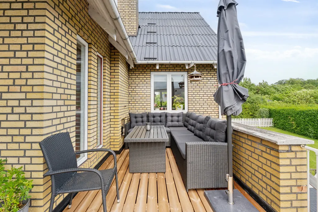 Terrass - 4-toaline maja asukohas Nyborg