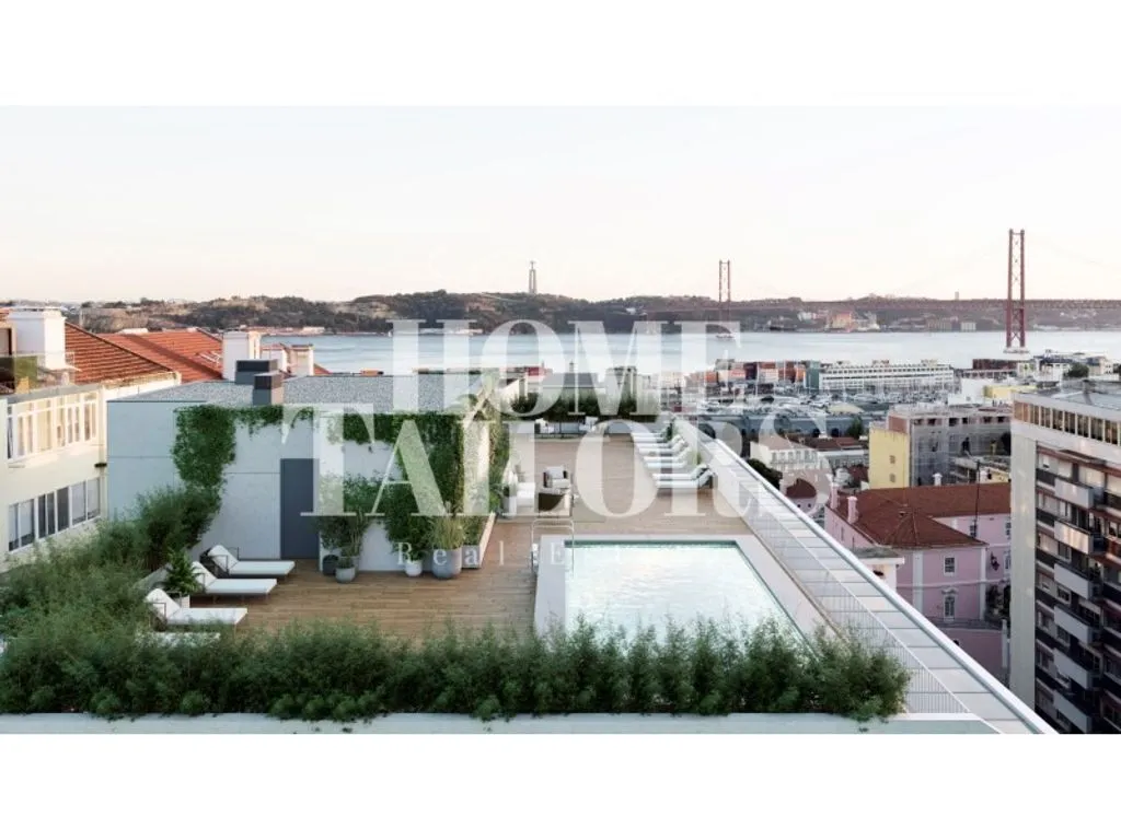 Vue aérienne - Luxury Flat with Rooftop Pool in Lisbon