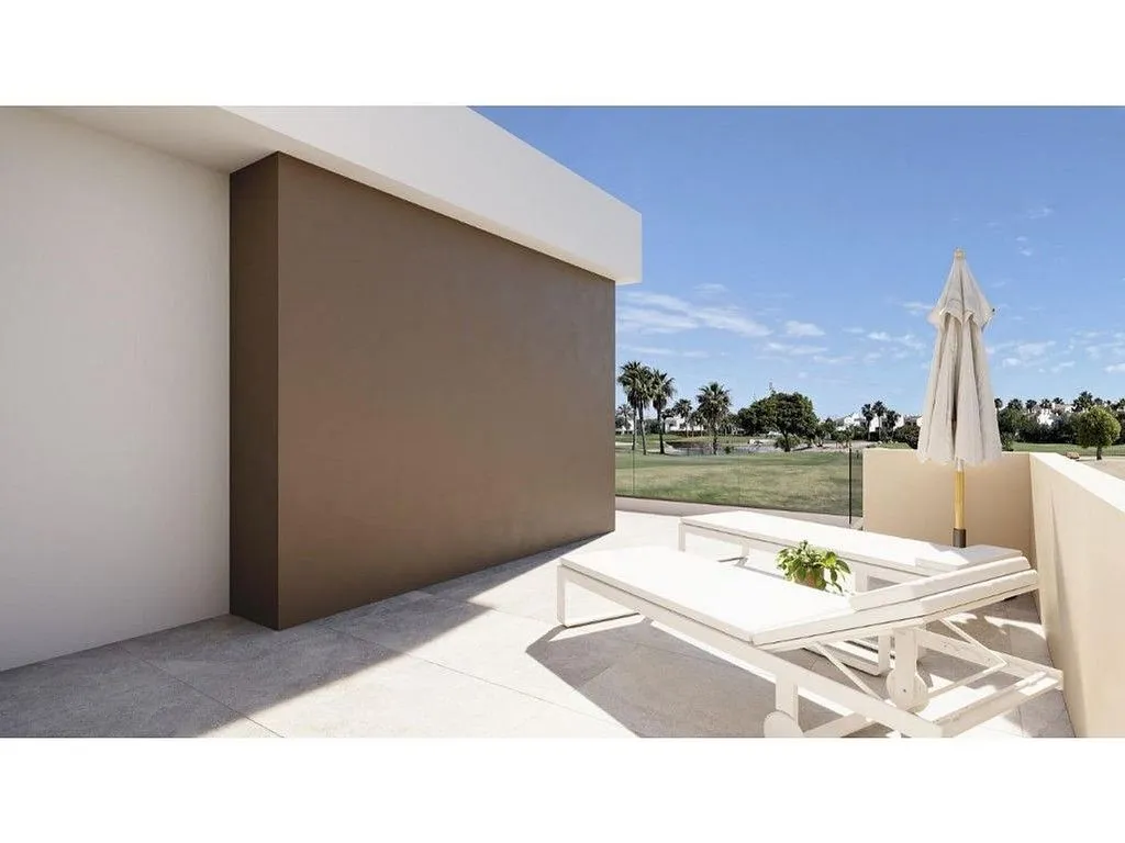 Terrace - New Build Villa with Pool in Roda Golf, Murcia