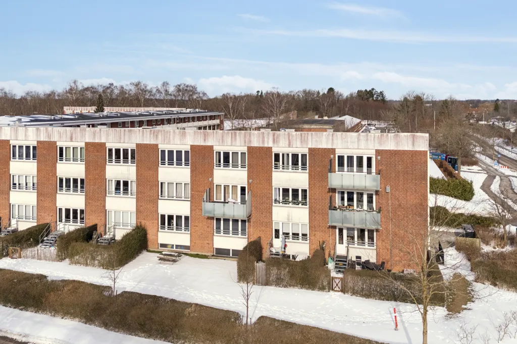 Vue aérienne - Apartment with South-Facing Garden in Birkerød
