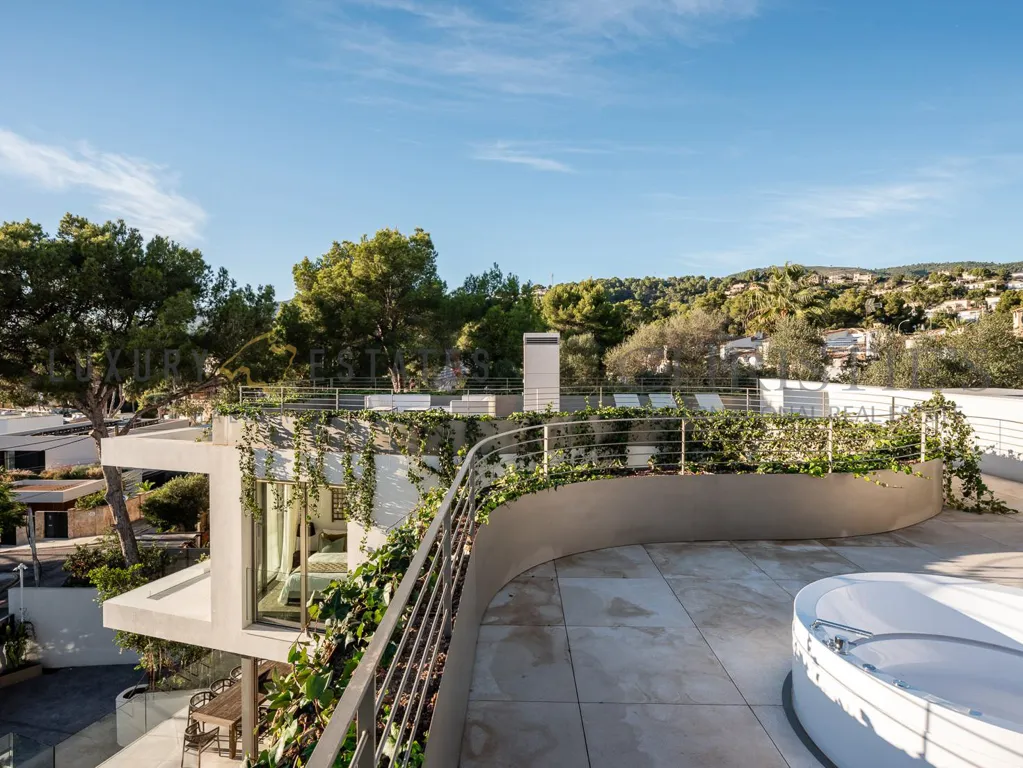 Terrace - Contemporary Villa with Sea Views in Bendinat