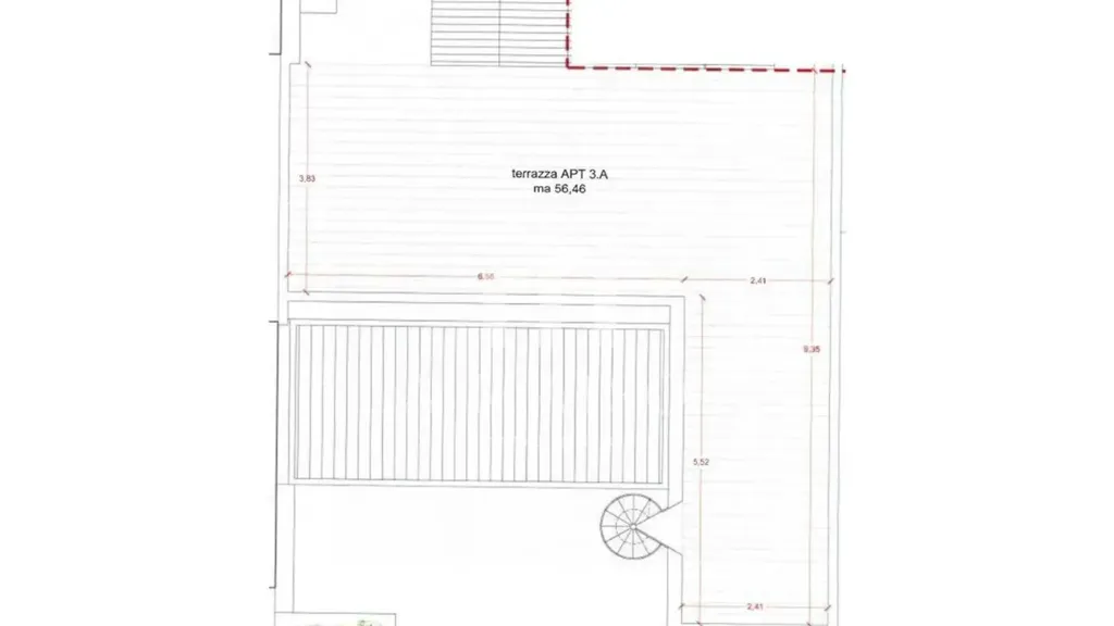 Plan - Rusticated Apartment with Rooftop in Termoli