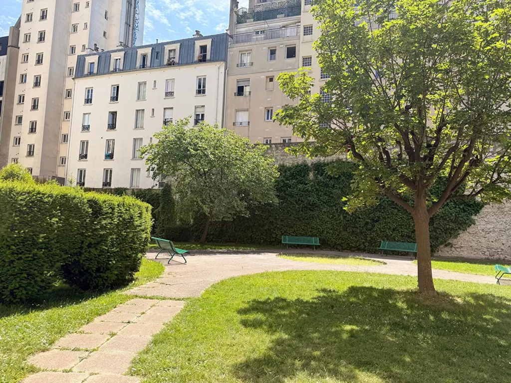 Jardin - Appartement avec vue canal à Paris 19e
