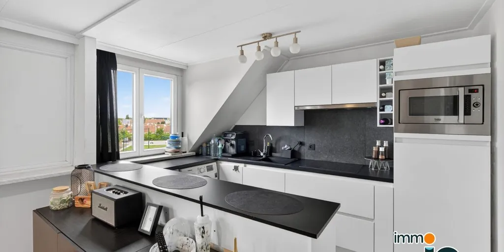 Köök - Apartment with Sea View in Bredene