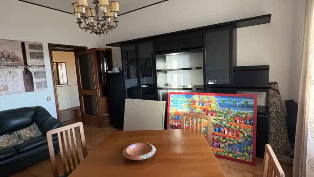 Dining Room - Bright Trilocale with Sea View in Catanzaro