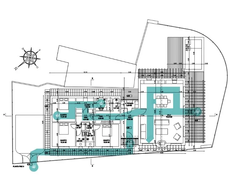 Plan - Traditional-Style Villa with Pool near Pego